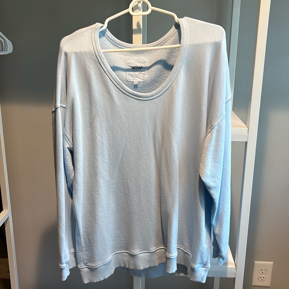Women’s Aerie Baby Blue Tunic Sweatshirt